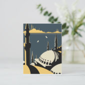 イスタンブール、ビューオンボスポラスとハギアソフィア教会 ポストカード (スタンド正面)