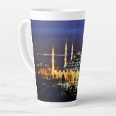 イスタンブール ブルーモスク 夜景 トルコ カフェラテマグ (左アングル)