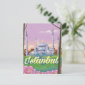 イスタンブール ブルーモスク 旅行ポスター ポストカード (スタンド正面)