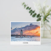 イスタンブール – ボスポラス海峡とメイドタワー シーズンポストカード (スタンド正面)