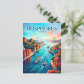 イスタンブール - ボスポラス トルコ ポストカード (スタンド正面)