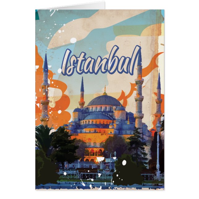 イスタンブール ヴィンテージ トラベル ポスター (正面)