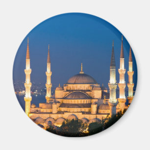 イスタンブール-夜磁石のサルタンのアーメドのモスク マグネット