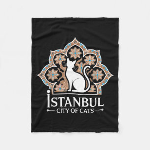 イスタンブール 猫の街 トルコ文化 ハギア・ソフィア フリースブランケット
