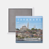 イスタンブール。都市の景観. マグネット (正面/裏面)