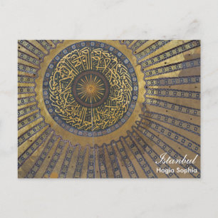 イスタンブール – Dome of Hagia Sophiaポストカード ポストカード