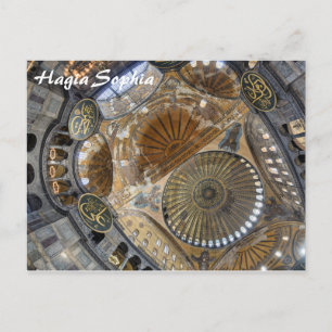 イスタンブール – Dome of Hagia Sophiaポストカード ポストカード