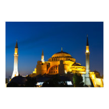 イスタンブール – Hagia Sophia at twilight Poster