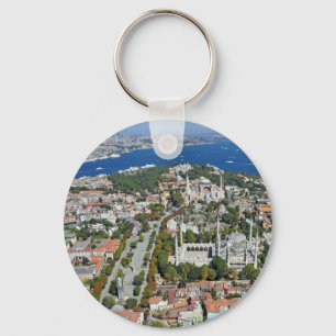 イスタンブール- Sultanahmet (ボタンKeychain) キーホルダー