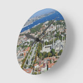 イスタンブール- Sultanahmet (柱時計) ラウンド壁時計 (傾斜)