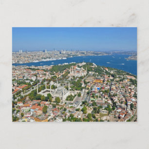 イスタンブール – Sultanahmet （空中表示） ポストカード
