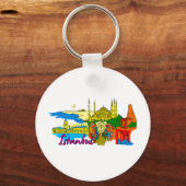 イスタンブール – Turkey.png キーホルダー (正面)