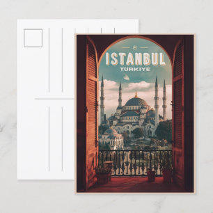 イスタンブールturkiye旅行ヴィンテージ土産ギフト ポストカード