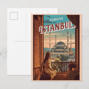 イスタンブールturkiye旅行ヴィンテージ土産ギフト ポストカード
