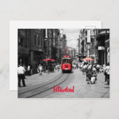 イスティクラル通り、イスタンブール ポストカード (正面/裏面)