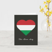 イステン・エルテッセン・ソカイグ、ハンガリー誕生日 カード (黄色い花)