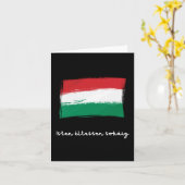 イステン・エルテッセン・ソカイグ、ハンガリー誕生日 カード (黄色い花)