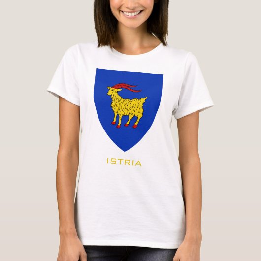 イストリアの紋章　アドリア海の伝統 Tシャツ (正面)