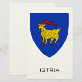 イストリアの紋章 - アドリア海の遺産 便箋 (正面/裏面)