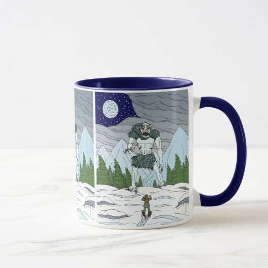 イスハクアの不気味なホラーアート マグカップ (右)