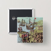 イスパニョーラ島のコロンブス 缶バッジ (正面&裏面)