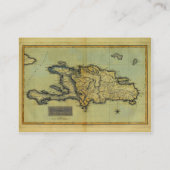 イスパニョーラ島及びハイチのクラシック1823の好古家の地図 名刺 (裏面)