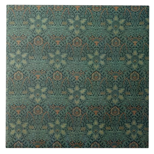 イスパハン(by John Henry Dearle) タイル (正面)