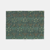 イスパハン(by John Henry Dearle) フリースブランケット (正面(横))