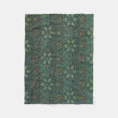 イスパハン(by John Henry Dearle) フリースブランケット (正面)