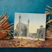 イスファのメスジド・イ・シャーの中庭の眺め フォトプラーク (側面)