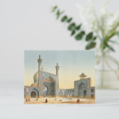 イスファのメスジド・イ・シャーの中庭の眺め ポストカード (スタンド正面)