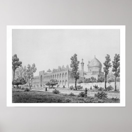 イスファハのマドラサ・イ・マスジド・イ・シャー・スルタン・フセイン ポスター (正面)