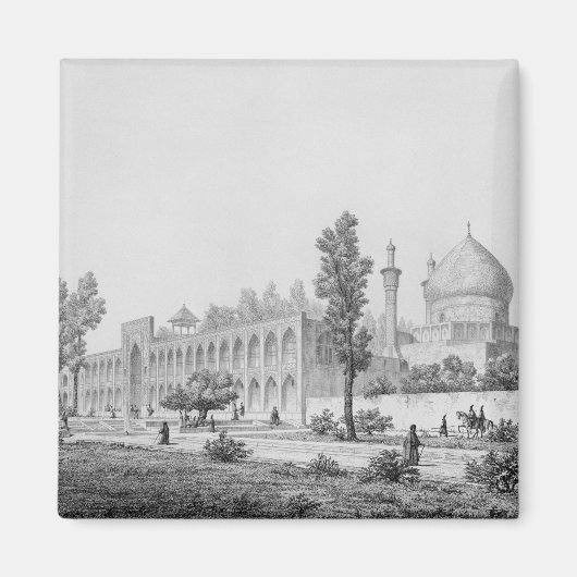 イスファハのマドラサ・イ・マスジド・イ・シャー・スルタン・フセイン マグネット (正面)