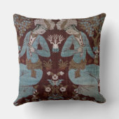 イスファハンのスタイルのパネル、ペルシャ語、17世紀(絹) クッション (裏面)