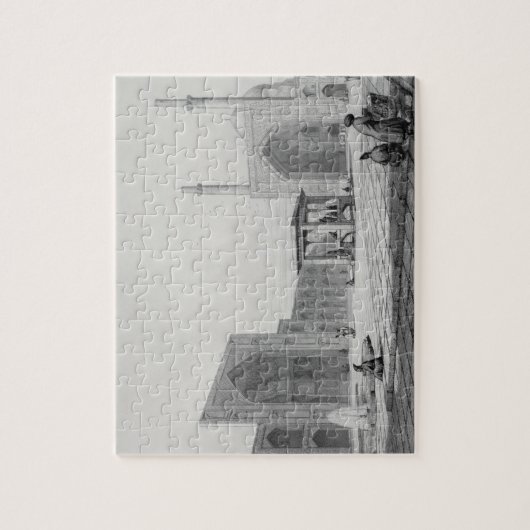 イスファハンの金曜日の素晴らしいモスク(Masjid-i Djumああ)、 ジグソーパズル (縦)