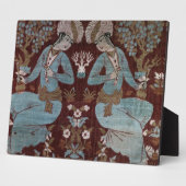 イスファハンスタイルパネル、ペルシャ、17世紀（絹） フォトプラーク (側面)