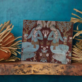 イスファハンスタイルパネル、ペルシャ、17世紀（絹） フォトプラーク (側面)