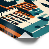 イスファハン – ペルシャ（イラン）デザイン ポスター (コーナー)