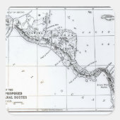 イスミアン運河ルートの提案をマップ スクエアシール (正面)