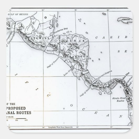 イスミアン運河ルートの提案をマップ スクエアシール (正面)