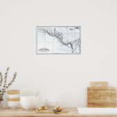 イスミアン運河ルートの提案をマップ ポスター (キッチン)