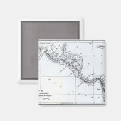 イスミアン運河ルートの提案をマップ マグネット (正面/裏面)