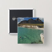 イスラのカリフォルニア湾でのシーカヤー 缶バッジ (正面&裏面)