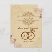 イスライ結婚ズム サンキューカード (正面/裏面)