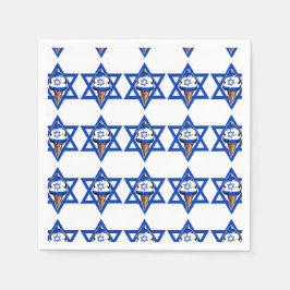 イスラエおもしろいル国旗のアイスクリーム スタンダードカクテルナプキン