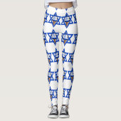 イスラエおもしろいル国旗のアイスクリーム レギンス (正面)