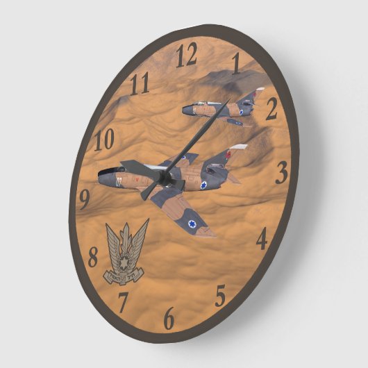 イスラエすごいル砂漠のミステア ラージ壁時計 (傾斜)