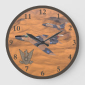 イスラエすごいル砂漠のミステア ラージ壁時計 (正面)