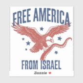 イスラエルからアメリカを解放せよ シール (シート)