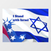 イスラエルがユダヤ国家を支持する ウィンドウサイン (シート)